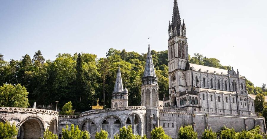 From San Sebastian: Sanctuary of Lourdes - Inside the Sanctuary: The Crypt and the Votive Offerings