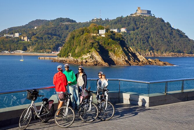 San Sebastian E-bike trour: Basque History and Cultural. - La Concha Beach: small trees and a Japan legend