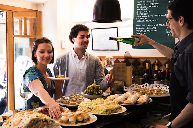 San Sebastian Lunch Time Pintxo Tour with Wine - Your Parte Vieja Route: 4–6 Bars, From Traditional to Modern Counters